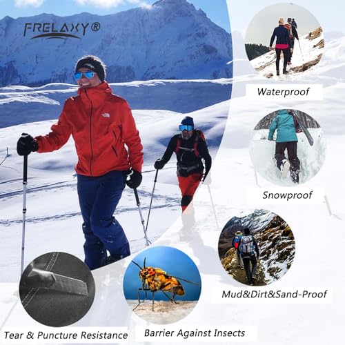 Image of Frelaxy Leg Gaiters Ultra HIGH-Performance Hunting Gaiters, 100% Waterproof Hiking Gaiters with Upgraded Rubber Foot Strap, Adjustable Snow Boot Gaiters