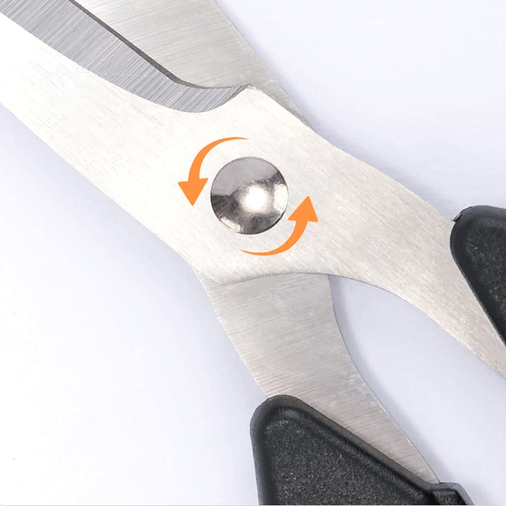 Bastelschere, Mehrzweckschere, 1er-Großpackung, Schere mit ultrascharfer Klinge, angenehm zu greifende Griffe, robuste, scharfe Schere für Büro, Zuhause, Schule, Nähen, Stoff, Bastelbedarf.
