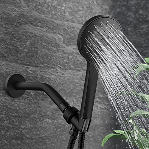 123815Bl Replacement For Moen 8 Inches Anti-Leakage Ceiling Wall Mounted Bend Accessories-Basic Shower Arm And Flanged,Made Of Solid Brass,Matte Black #TOP5