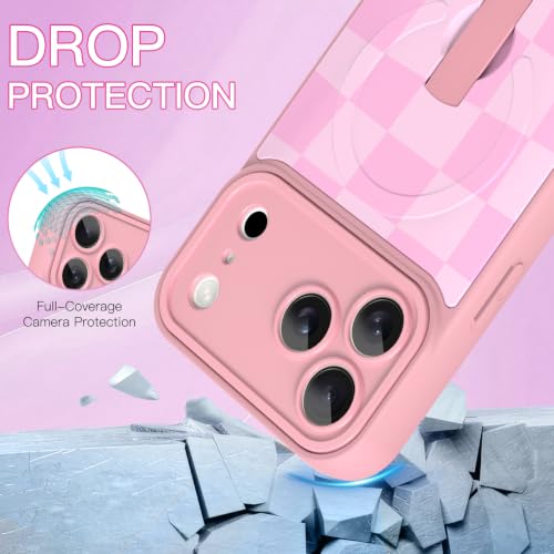 Image of ZIYE for iPhone 17 Pro Case Checkered Compatible with Magsafe