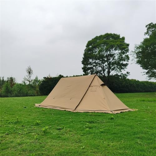Carpa impermeable para camping 4 estaciones color marrón miniatura 5