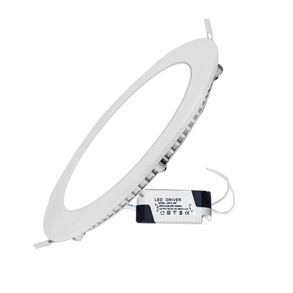 Foco Empotrado LED de 110 V y 220 V para Tienda de Ropa, Reflector Ultrafino con Panel de Rejilla, Luces de Techo empotradas de Aluminio Blanco, lámparas Planas para Porche, Cocina, luz blan