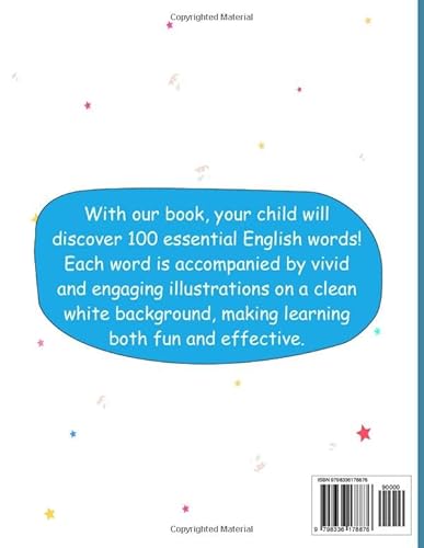 My first 100 words in English, Picture book for kids: Learn English for Toddlers and beginners