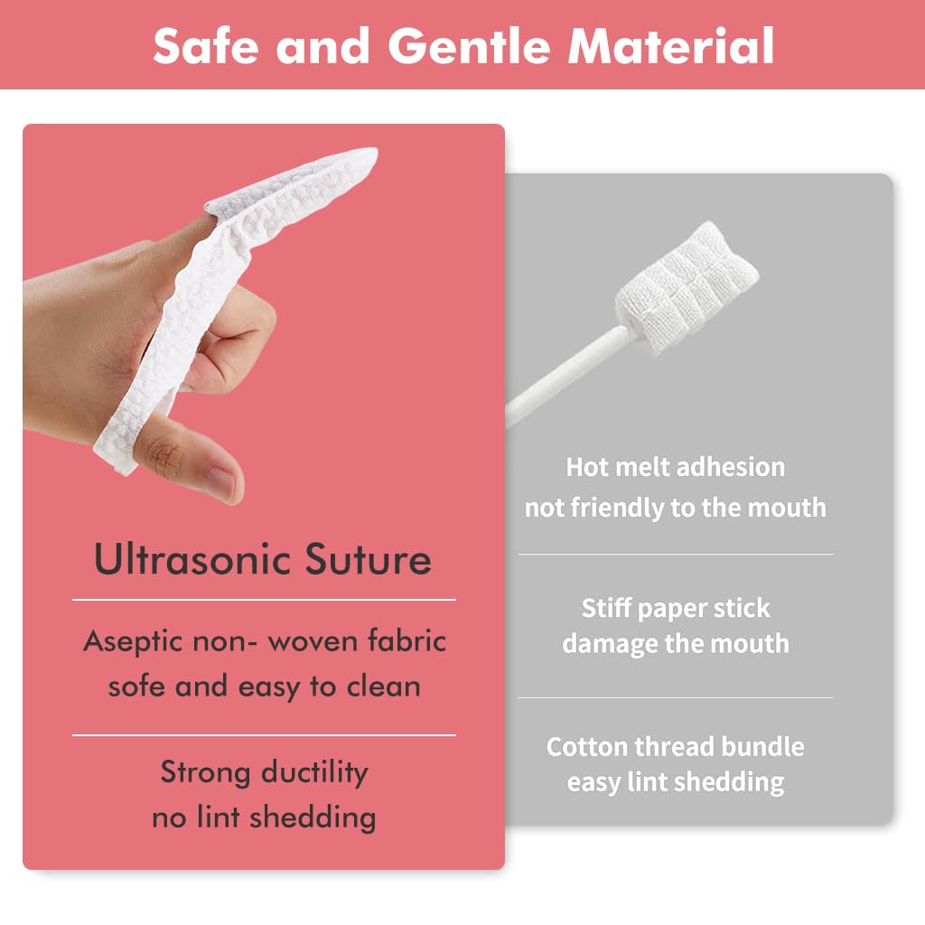 SNOWIE SOFT® 30Pcs Baby Teeth Cleaning Wipes Gum Friendly, Soft Finger-Cot Design with Anti-Slip Loop 30 Individually Sealed Wipes for Babies 0-24 Months Baby Oral Care Essentials 7 51 Uoc2zDML. SL1024