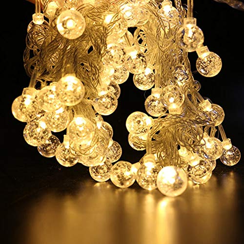 Preisvergleich Produktbild Blase String Licht Fee Lampe Gartenlicht LED-Außenleuchte Lichterkette Dekoration Garten Party Im Freien Creative Warmes Weiß A-String licht (Size : 19.6FT 40LED)