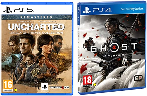 Image of Unchartered: Legacy of Thieves Collection | PS5 Game (PlayStation 5)&Ghost of Tsushima | PS4 Game (PlayStation 4)