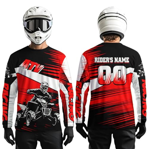 ChipteeAmz Personalized ATV Motocross Jersey Custom Quad Bike ATV Shirts for Men Women Kid Youth Off Roading Long Sleeve3