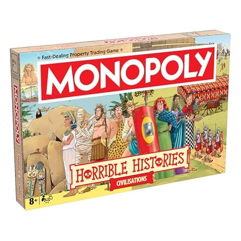 Winning Moves Horrible Histories Ancient Civilisations Monopoly classic board game is perfect Cover