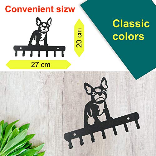 Image of Sehaz Artworks Metal Key Holder for Home | Bird Key Hooks | Key Holder for Home Decor Stylish | Key Stand for Wall (7 Hooks, Black)