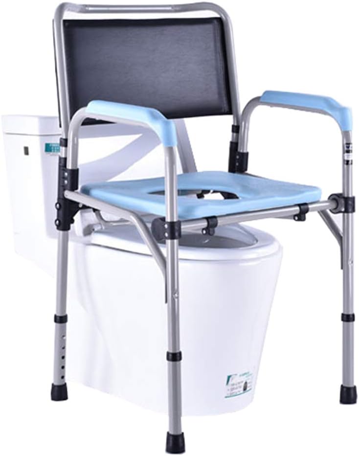 Folding Commode Chair Portable Bedside Potty Chair