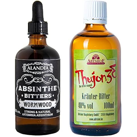 Absinth Booster Set | 1x Wormwood Bitters | 1x Thujon 33 | Ohne Farbstoff, ohne Anis Cover