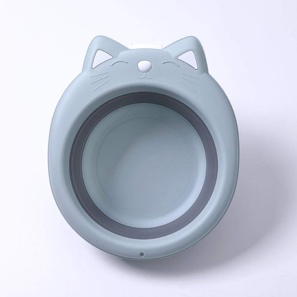 Lavandino Pieghevole, Secchio Pieghevole Portatile Pieghevole for Turismo all'aperto, promozione del lavabo in Silicone, Pesca, Campeggio, Auto, Cucina, Lavaggio, Secchio(Grey)