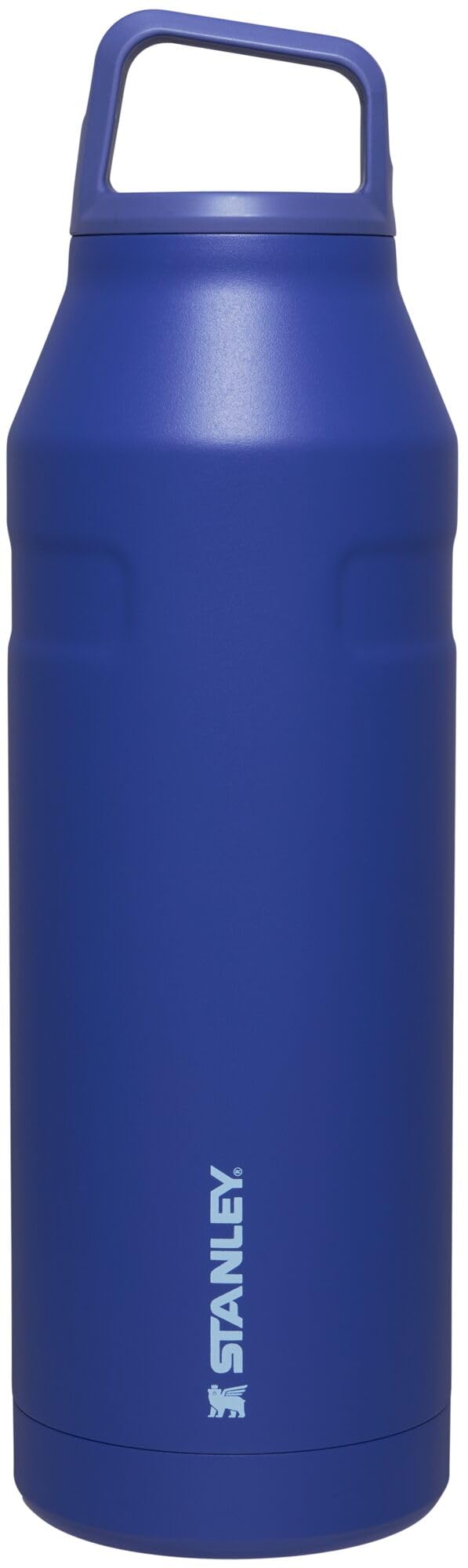 STANLEY IceFlow Cap and Carry Water Bottle 50 oz | Wide Mouth Twist Lid | Lightweight and Leakproof for Travel and Sports | Insulated Stainless Steel | BPA-Free | Lapis