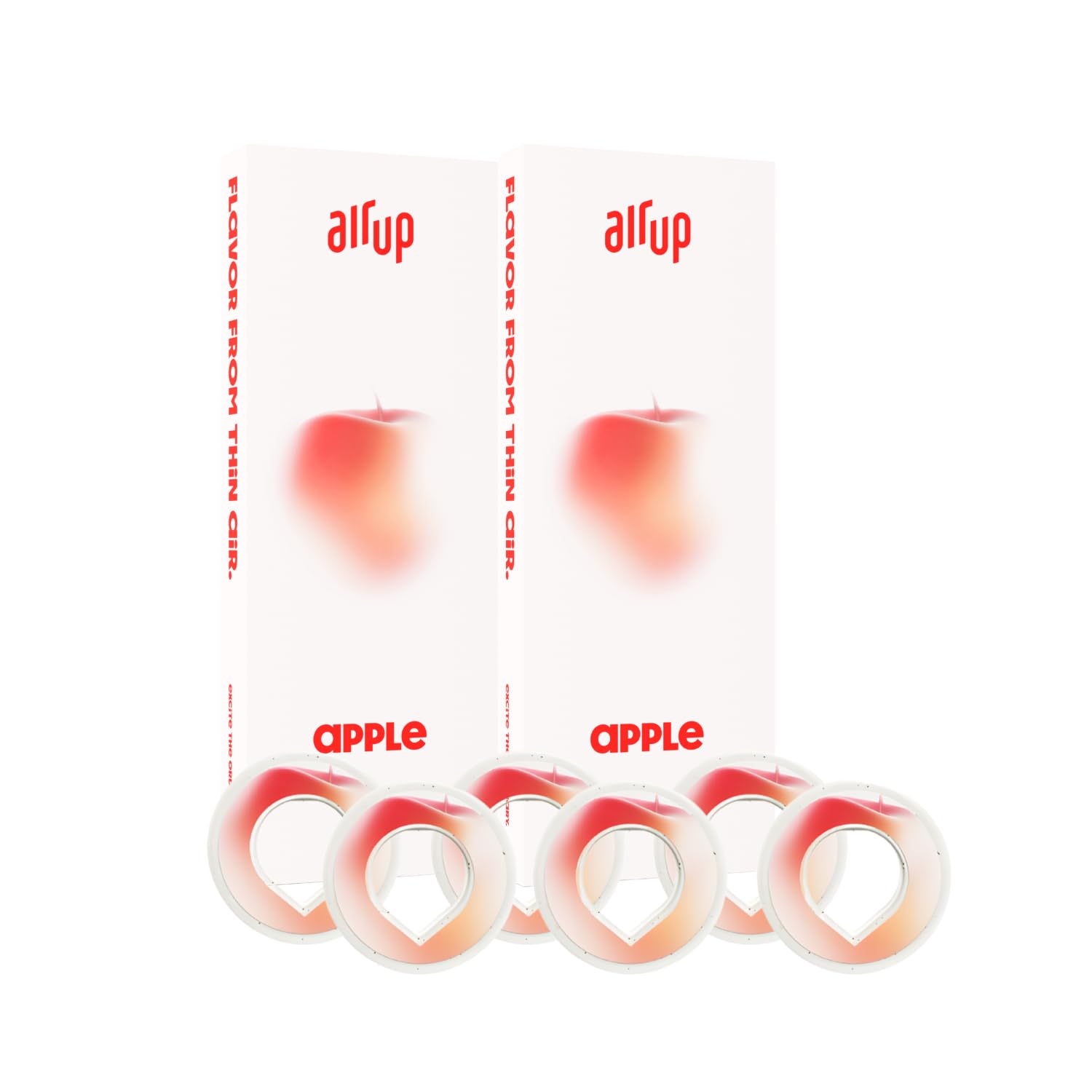 air up Apfel Multipack | 6x Flavour Pods für 30 Liter zuckerfreies Wasser | Original für air up Flaschen