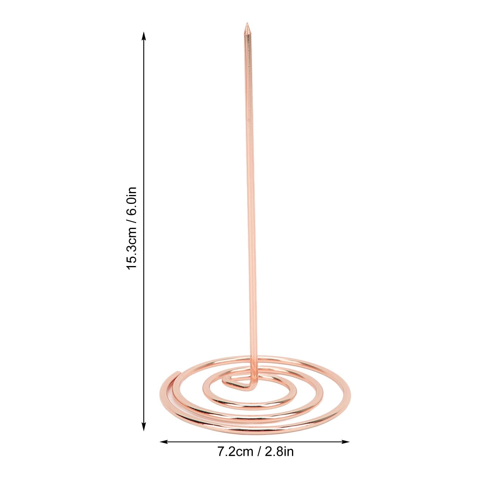 DDKY 3 Pièce Support Bon De Commande,Pique-Note En Métal En Acier Inoxydable Fourchette Mémo Fourche Avec Rond Support Base Pour Restaurant Cuisine Bureau Hôtel-Noir