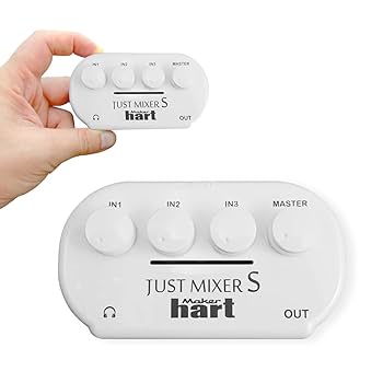 音声ミキサー Mini ポータブル ステレオ 4チャンネル オーディオ ミキサー