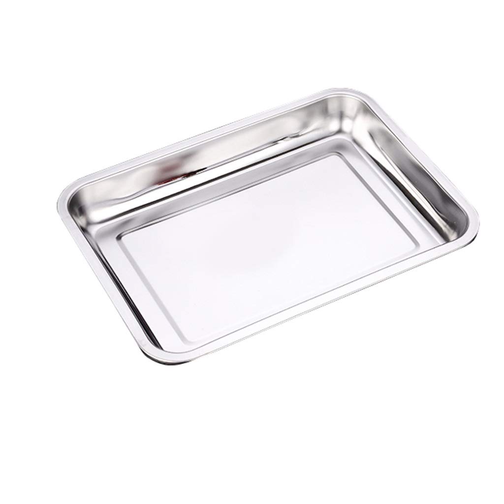 ZHANGXIAO Plato De Hornear, Acero Inoxidable 304 Bandeja Plato De Barbacoa Espesar No Pegajoso Fácil De Limpiar (tamaño : 60×40×2cm)