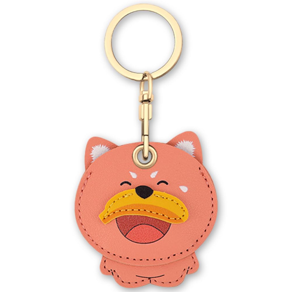 AXFEE Funda protectora de 360° para AirTag, llavero de piel con diseño de dibujos animados para Apple Air-tags, soportes para etiquetas de aire, funda protectora para etiqueta de aire, decoración para — view 28