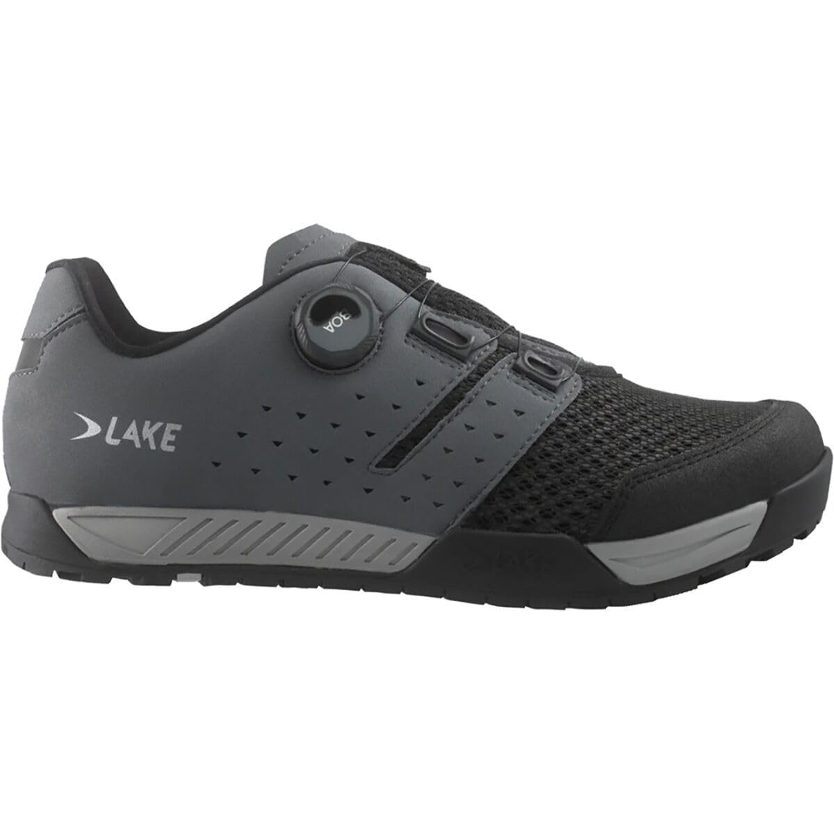 Lake Mx201 Enduro Cycling Shoe - Men's Grey/Black, 37.0