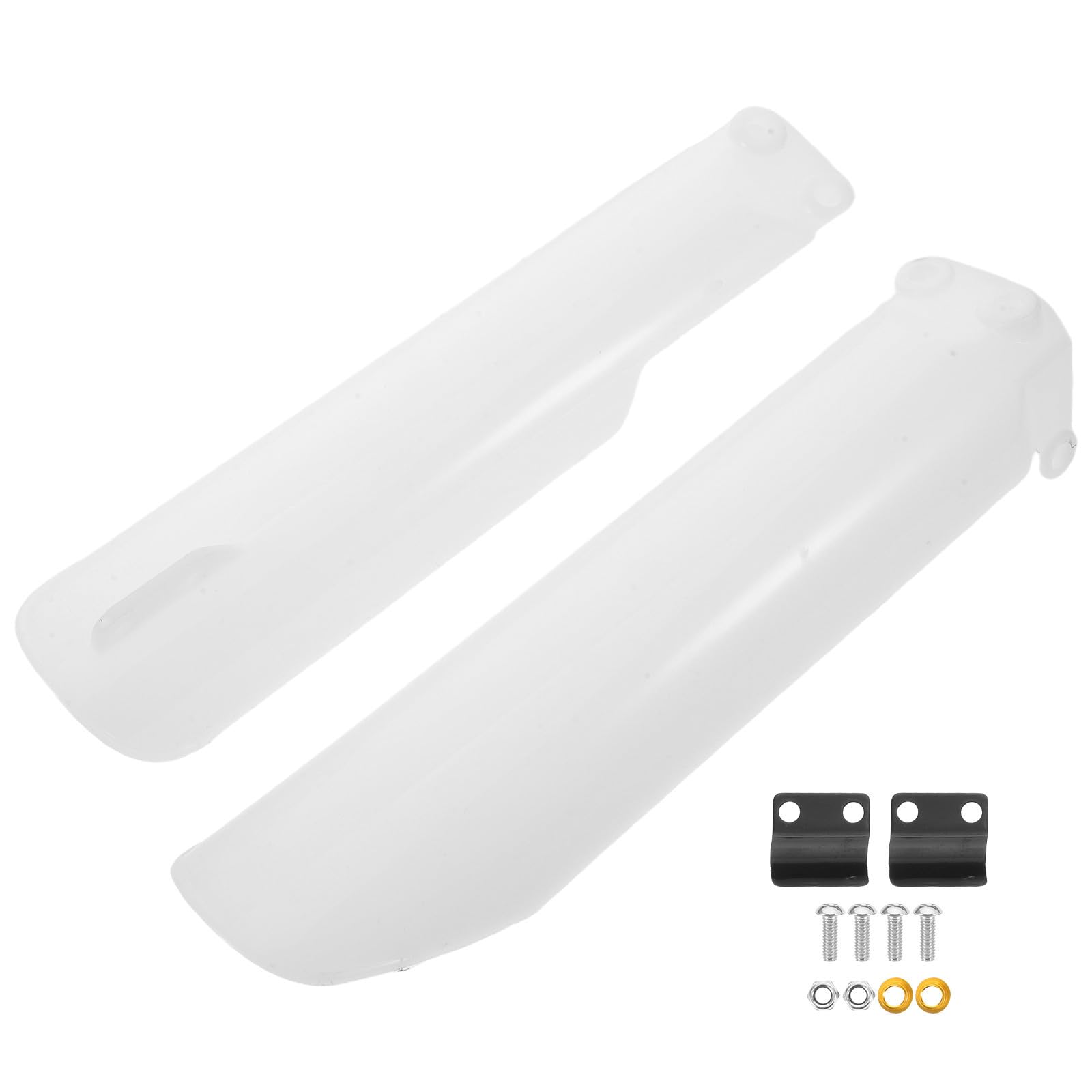 GALPADA Horquilla Rayaduras de Motocicleta a Protector Delantero para Resistente de Plástico Blanco Distribución de Impacto y Conducción Agresiva Terrenos Variados