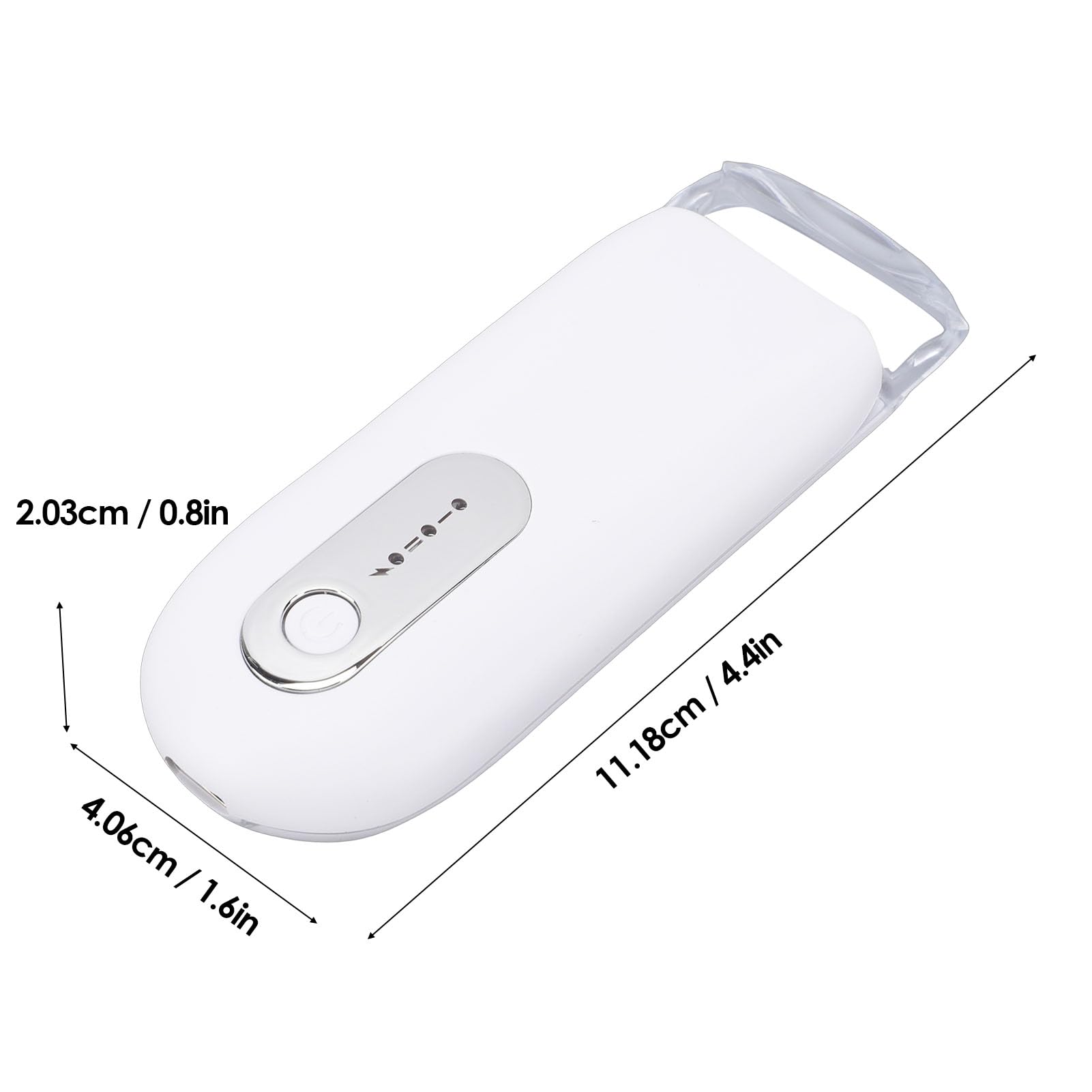 YUYTE Rizador de Pestañas Calentado, Eléctrico Recargable con 2 Configuraciones de Calor Ajustables, Forma Curva 3D para Levantar Pestañas sin Esfuerzo (WHITE)