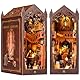 Lycidae DIY Magical World Book Nook Kit & Dollhouse Craft Kits für Erwachsene DIY Miniature House mit Licht, 3D Puzzle Buchstützen aus Holz, Kreative Geschenkdekoration für Erwachsene ab 14+