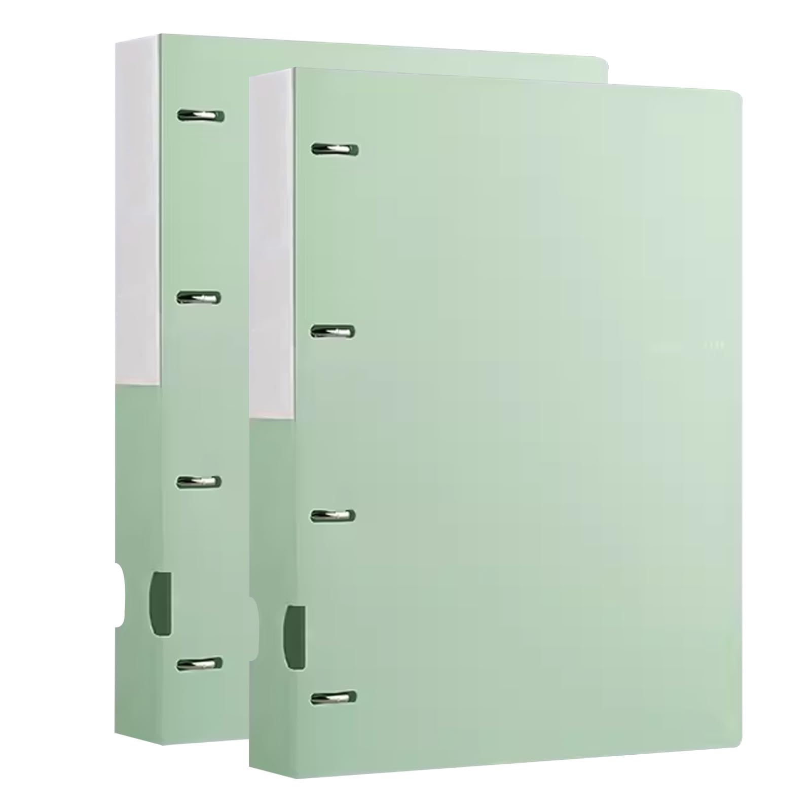 Cartelline espositive A4 con buste trasparenti, confezione da 2, 100 fogli, multicolore(Green)