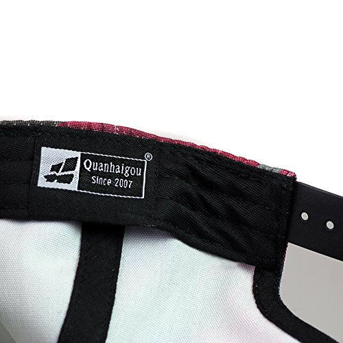 Image of Quanhaigou Snapback Hat for Men Women,Hip Hop Style Colorful Flat Bill Hats Teens Adjustable Baseball Cap