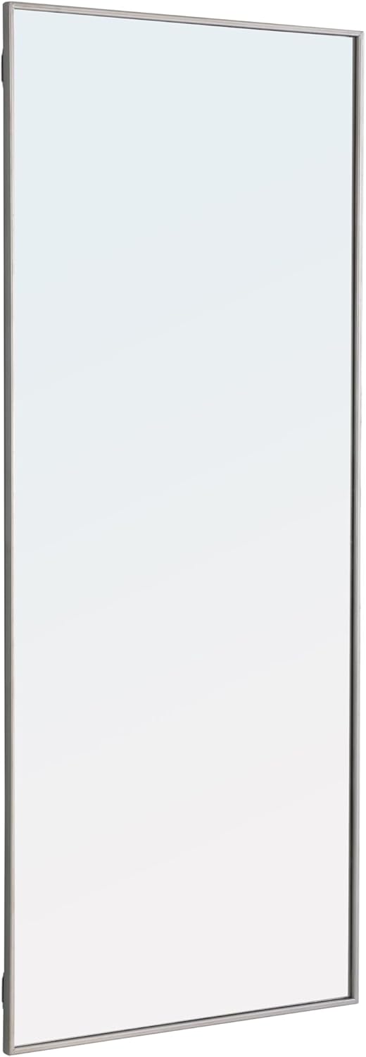 Luster 30x72 Wall Mirror, for Bathroom Bedroom Entryway, Silver