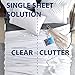 Cathay Home Queen Double-Sided Organizer Pocket Fitted Smart Sheet - Double Brushed Ultra Soft – Wrinkle & Fade Resistant - 14