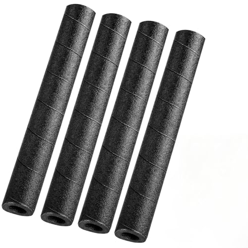 UCandy 4 Pack Pipe Insulation Foam Tube, 15.7' Black Pool Noodles Foam Pipe Wrap Protection Multi-Purpose Soft Foams Tubing for Winter Water Pipes and Outdoor Indoor Pipe or Swimming Pool Handle