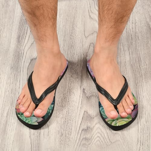 Women Beach Summer Casual Flip Flop SucculentsQuick Dry Sandals Slipper for Men 214B30894