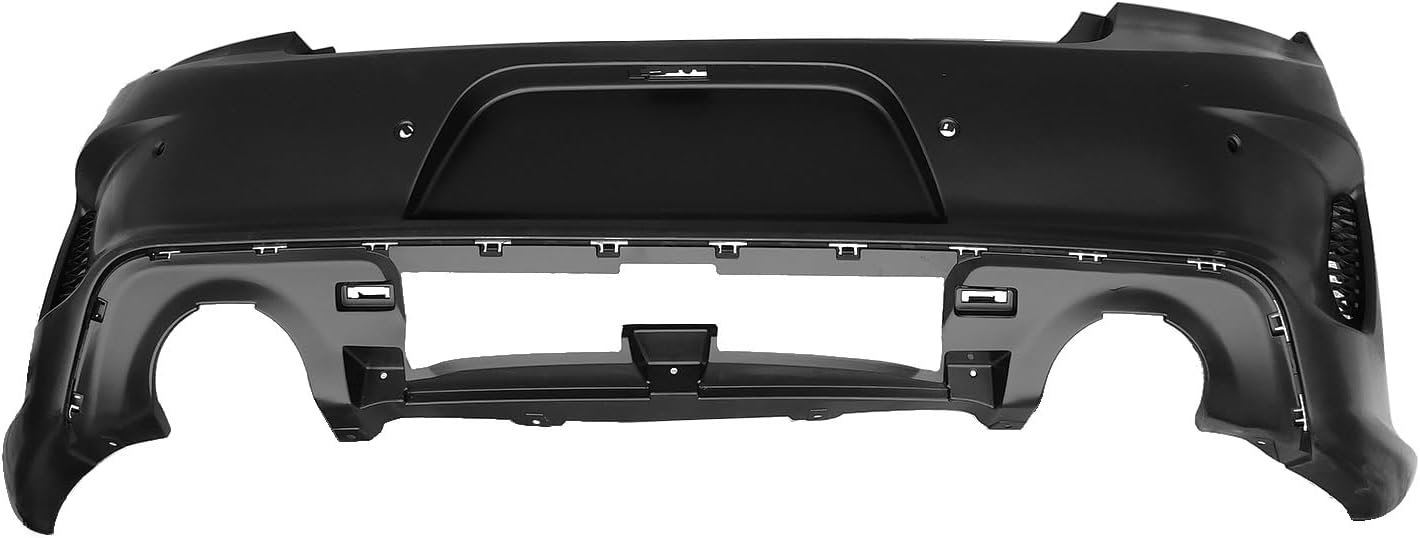 MGWILL Rear Bumper Cover Compatible with 2015-2023 Dodge Charger SRT R/T Daytona 6.2L 6.4L Replaces 5PP50TZZAD, CH1100A10 Primed with Sensor Holes, Non-Widebody