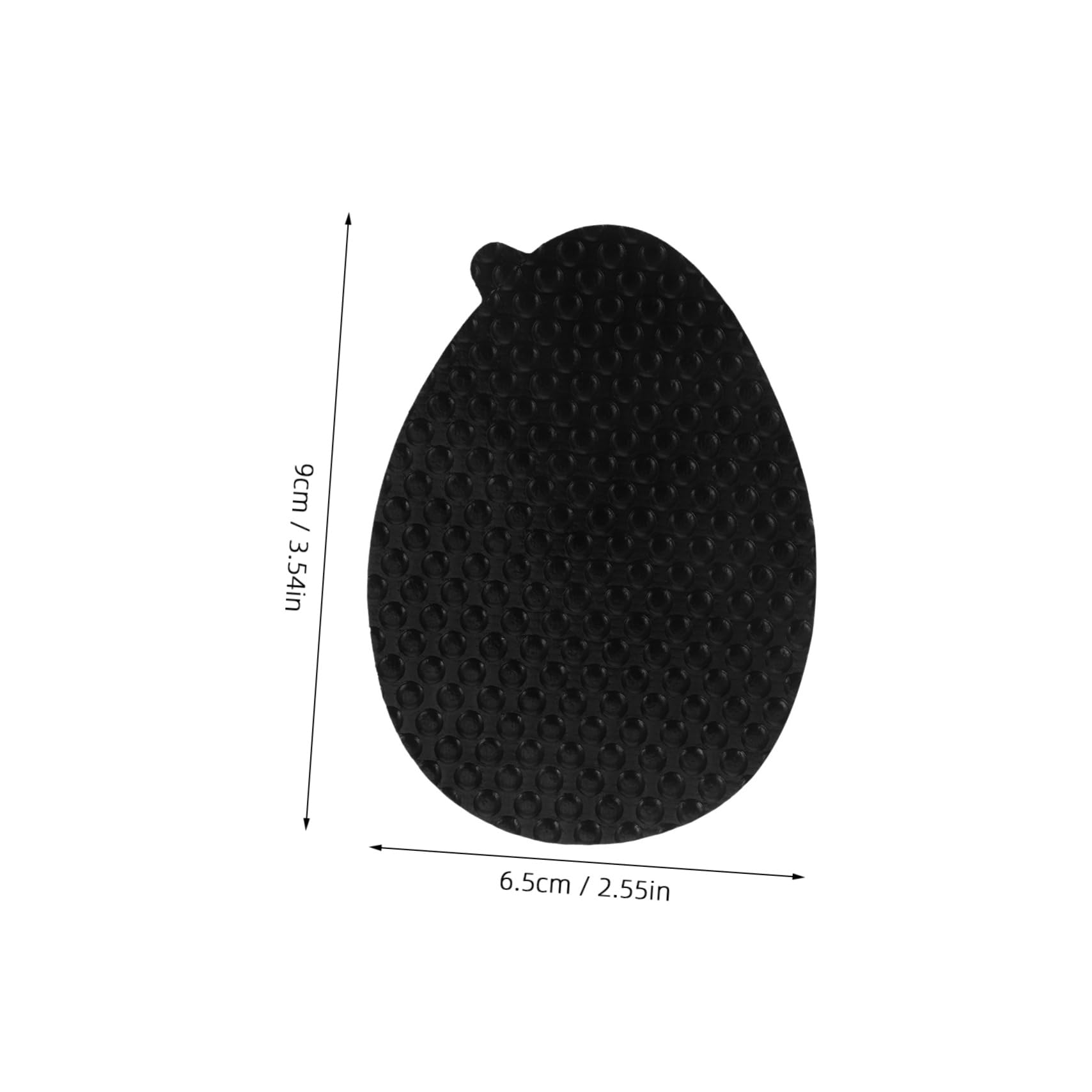 CALLARON 5 Sätze Anti-rutsch-sohlenaufkleber Unterstützung Fersenhalter Für Damenschuhe Einsätze Alleinige Beschützer Fersen-slip-pads Für Damen Vinylharz Black 10 Paare * 5
