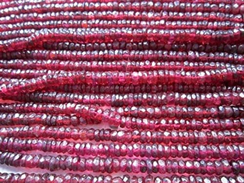 Garnet gemstone beads loose - Perles de grenat pour fabriquer un cadeau de Saint-Valentin unique
