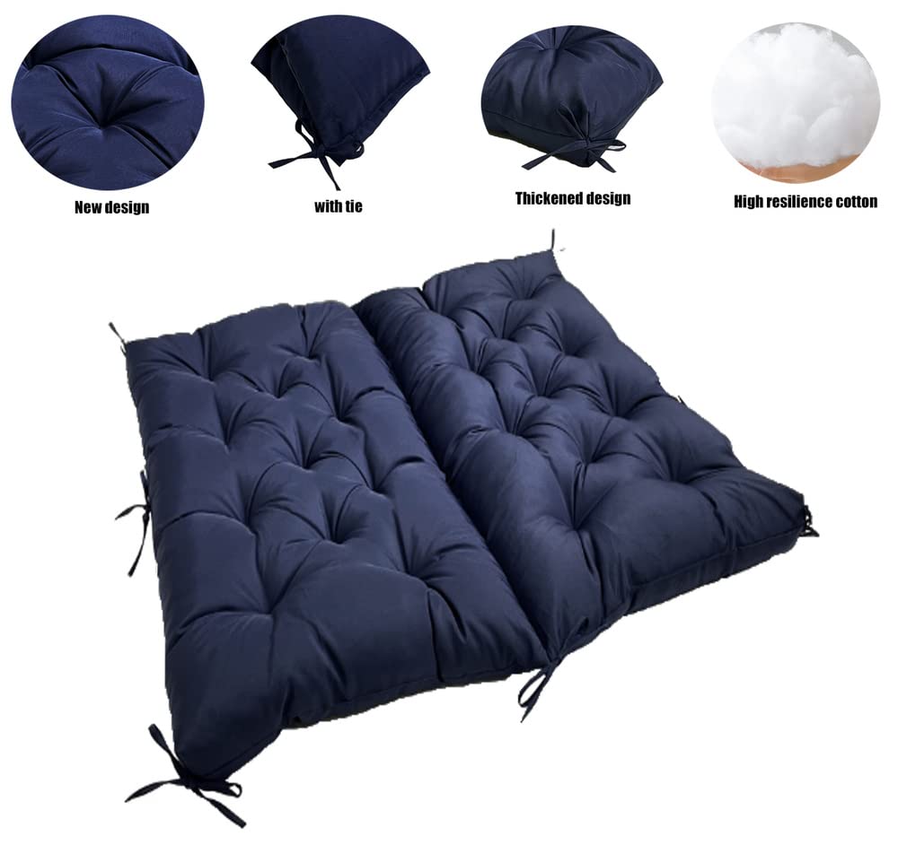 Cuscino Per Dondolo MEIDAI - 150x100 Cm, Con Laccetti, Per Panche Da Giardino E Sedie A Dondolo