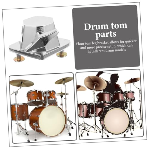 2pcs Kit Accesorios Soporte para Tom Doble para Batería Soporte para Tambor miniatura 5