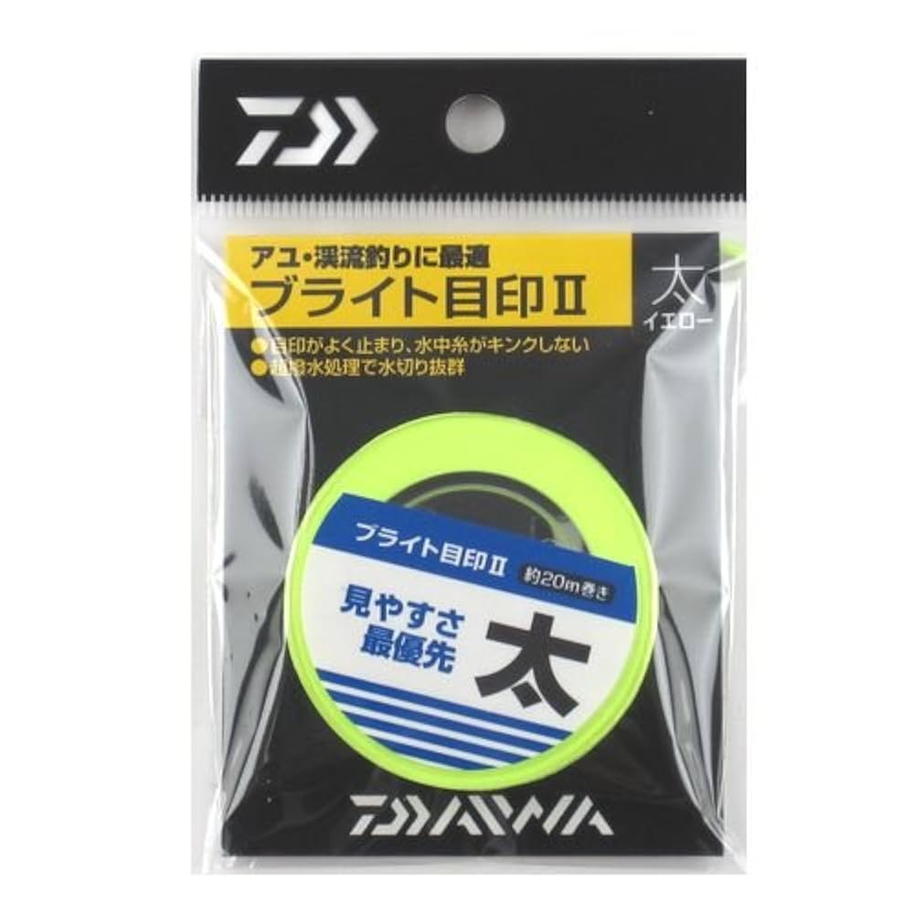 Amazon | ダイワ(DAIWA) ブライト目印2 イエロー 太 約20m巻き