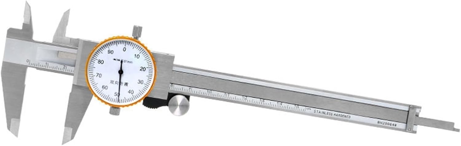 150 mm/200 mm Double Shock Proof 0.01mm Precision Vernier Caliper Micrometer Dial Caliper Vernier Gauge(0-150mm)
