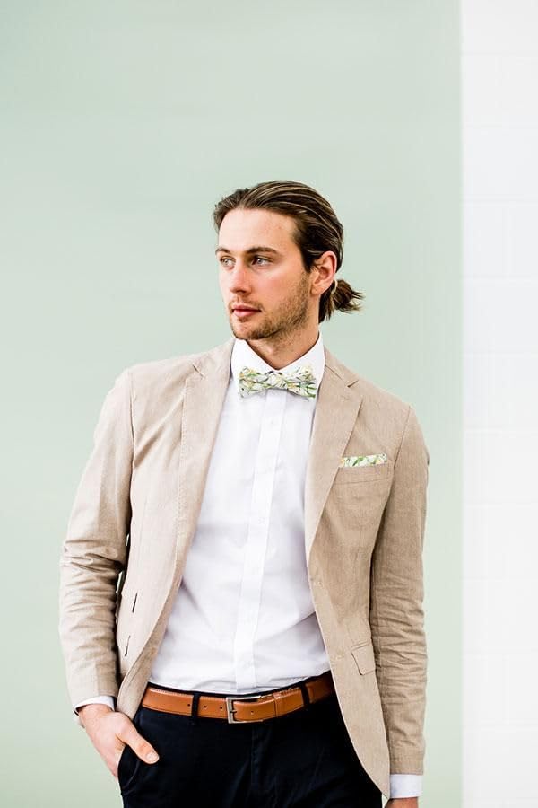 Men's Fashion Casual Slim Fit Linen Blazer Regular fit Jacket Lightweight 2 Button Blazer Sport Coat4