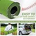 G2 GO2GETHER Baseball Batting Mat, 10 * 3.8ft Softball Hitting Mat, Baseball Training Turf Mat for Indoor &Outdoor-1 Baseball Batting,3 Balls Included (Green)