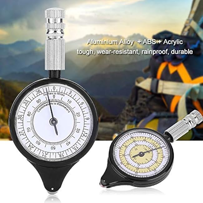 Map Measuring Meter Mini Opisometer Map Distance Calculator Tools for Camping Hiking Cycling Outdoor Survival