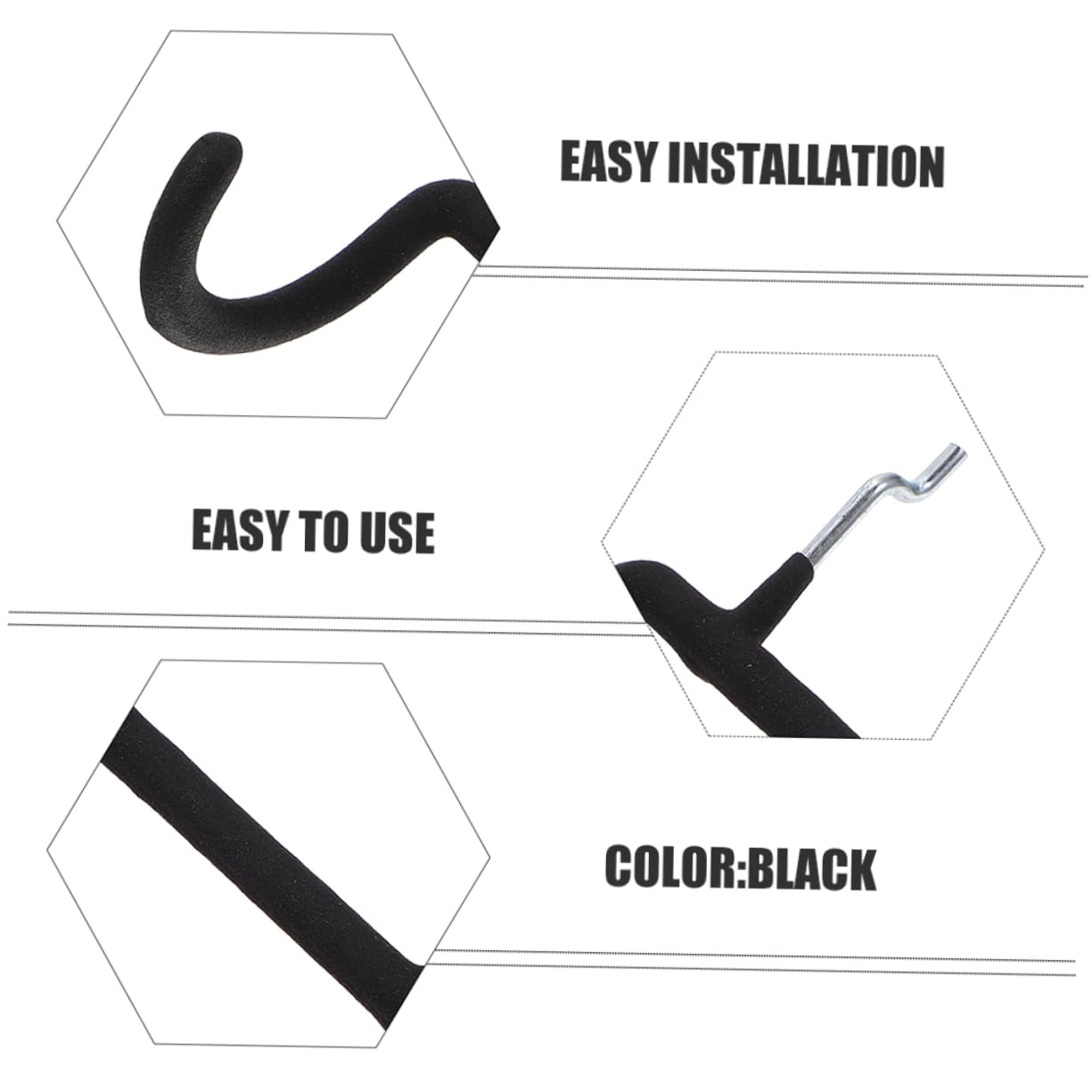 ULTECHNOVO 9pezzi Ganci Per Pannello Acciaio Inossidabile Per Utensili Elettrici Facile Installazione Design Moderno Per Ottimizzare Lo Spazio Di Lavoro