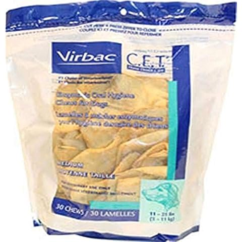 Virbac C.E.T. Enzymatic Oral Hygiene Dog Chews Large 26-50 lb 30 Count Cover
