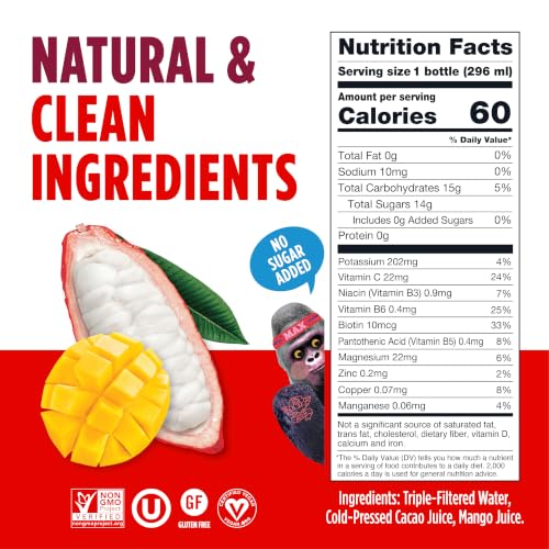 Image of Blue Stripes Mango Superfruit Water - Natural Hydration Drink (10 FL OZ)