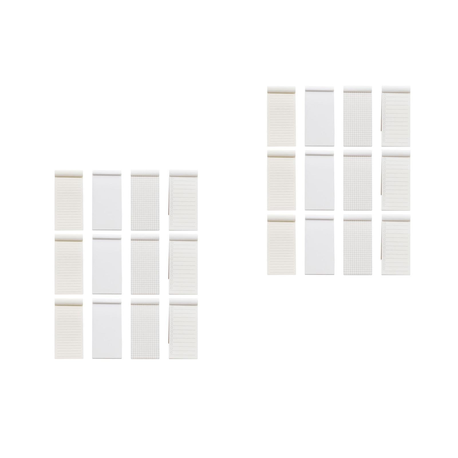 SHINEOFI 2 Ensembles Bloc-notes Détachable Des Cahiers Manuel De Planification Du Temps Bloc-notes Simple Manuel D'horaire Manuel Portatif Papier Kraft Khaki 12 Pièces * 2