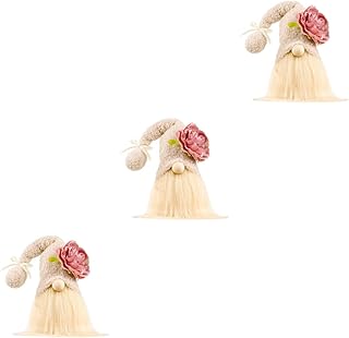 ifundom 3 Pçs Boneca Cravo Boneca De Pelúcia Decorações De Primavera Para Casa Primavera Enfeites De Gnomo De Primavera Brinquedos De Gnomo De Primavera Casa Criativa Brinquedo De Boneca