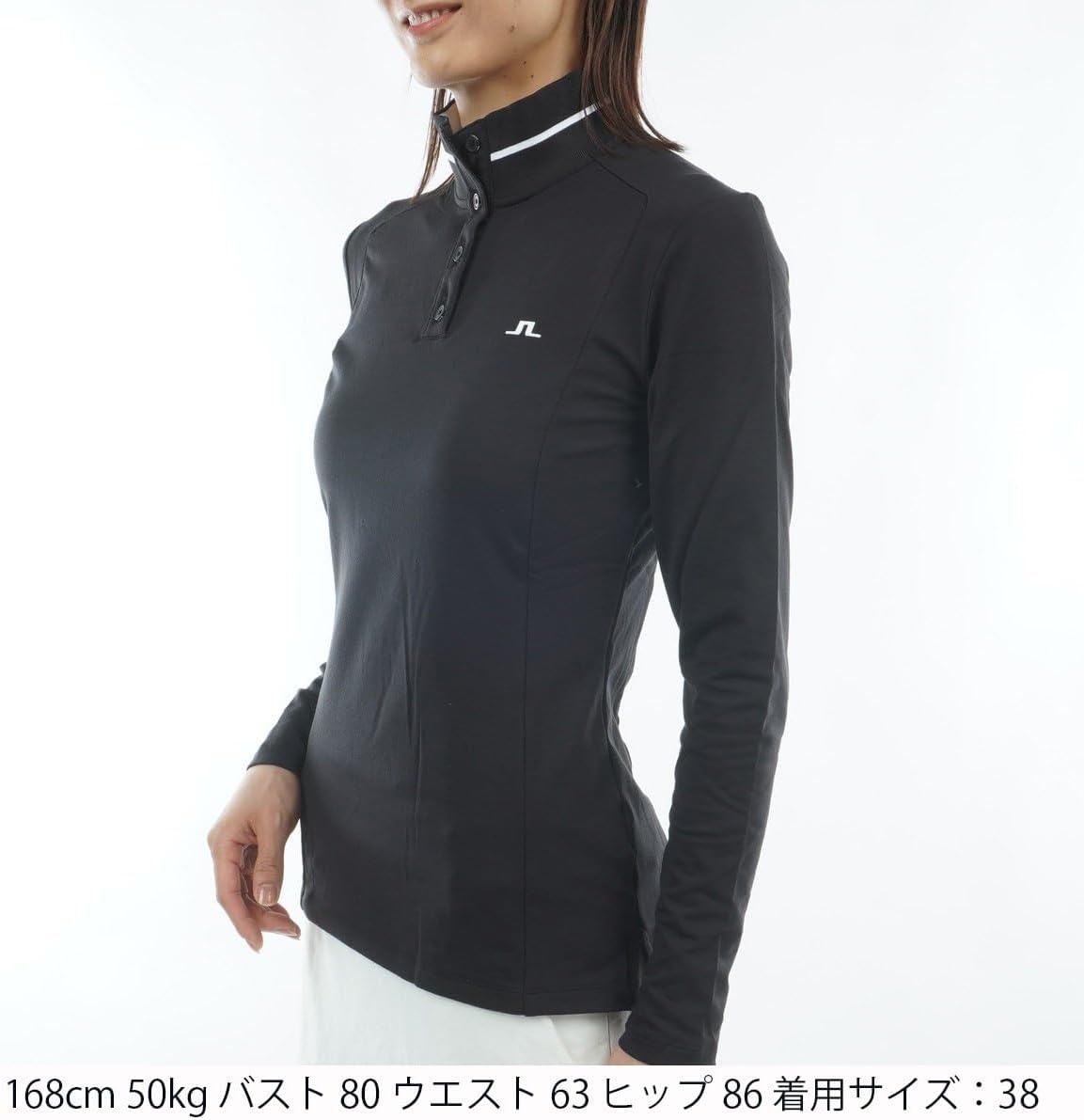 試着のみ】 J.LINDEBERG 半袖 ポロシャツ 黒 レディース S 楽天市場