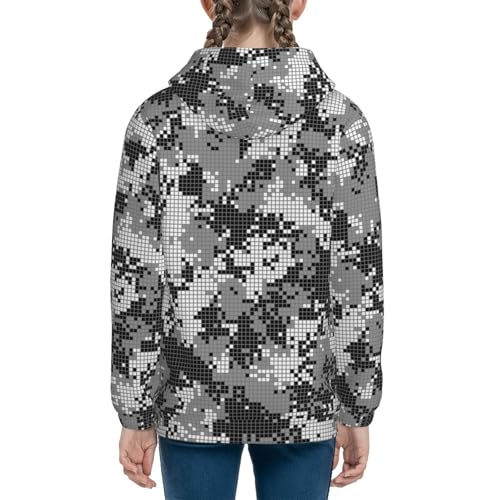 Camouflage Pattern Kids Pullover Hoodies Boys Sweatshirts Girls Athletic Clothes with Pocket4