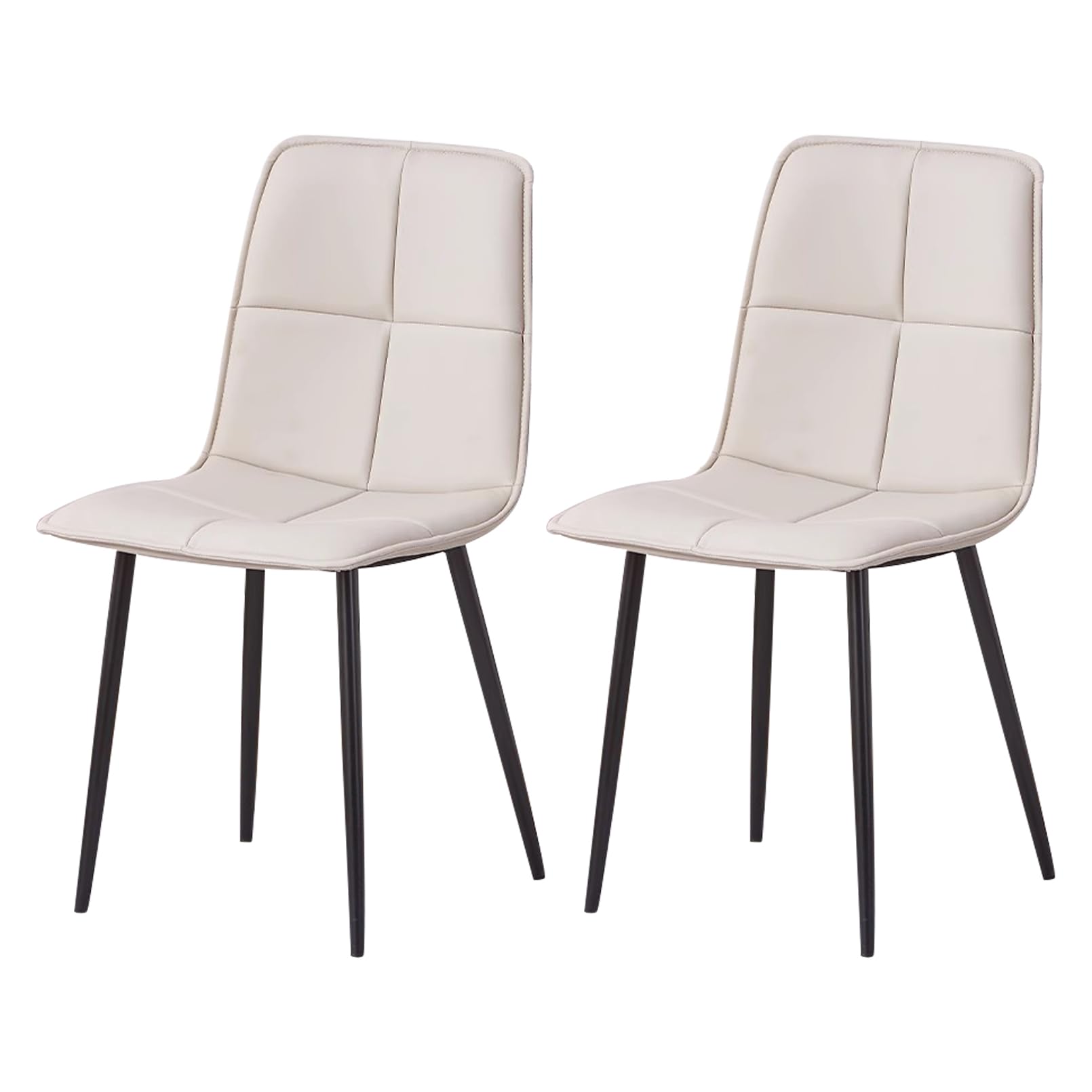 Chaises de salle à manger confortables sans accoudoir pour repas en famille